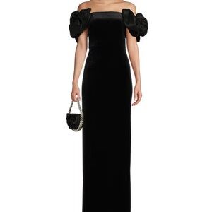B Darlin Strapless Black Gown
